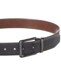 Hart Schaffner & Marx Marbelized Reversible Leather Belt