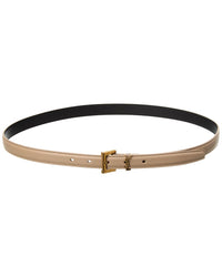 Saint Laurent Cassandre Leather Belt