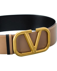 Valentino Vlogo 70Mm Reversible Leather Belt