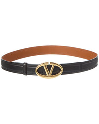 Valentino Valentino Vlogo Moon 30Mm Leather Belt
