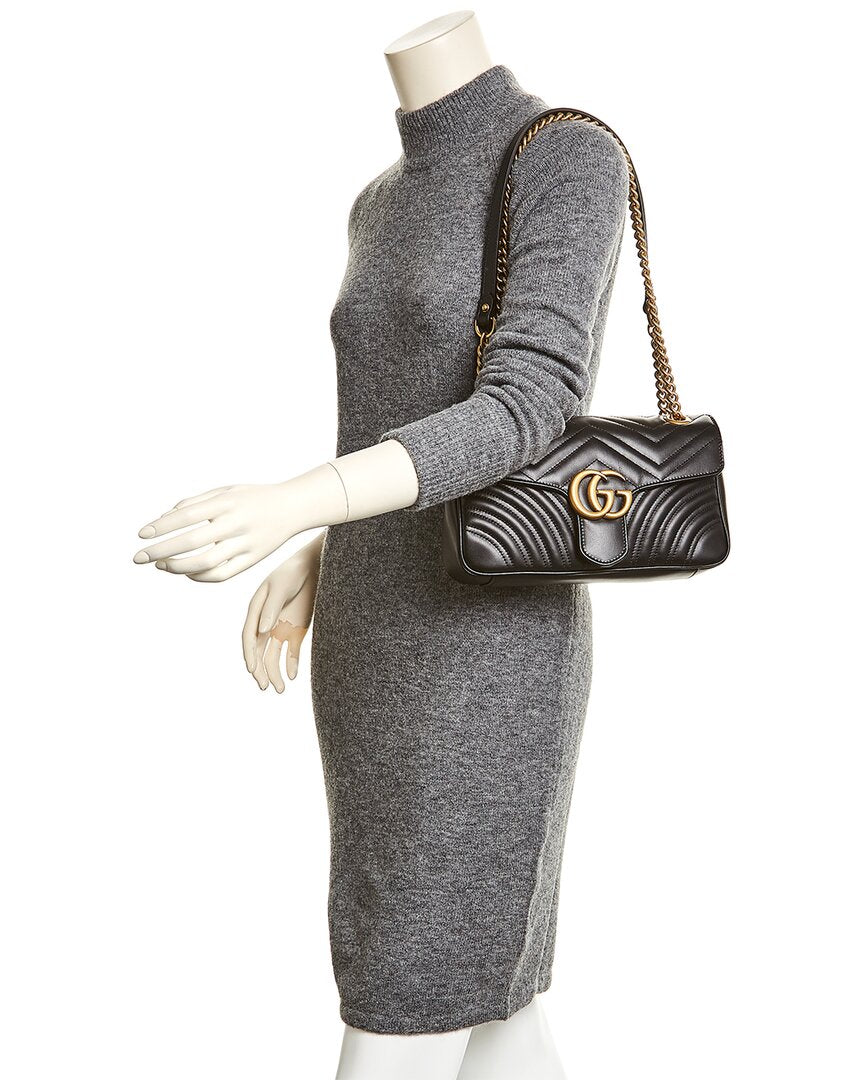 Gucci Gucci Gg Marmont Small Matelasse Leather Shoulder Bag