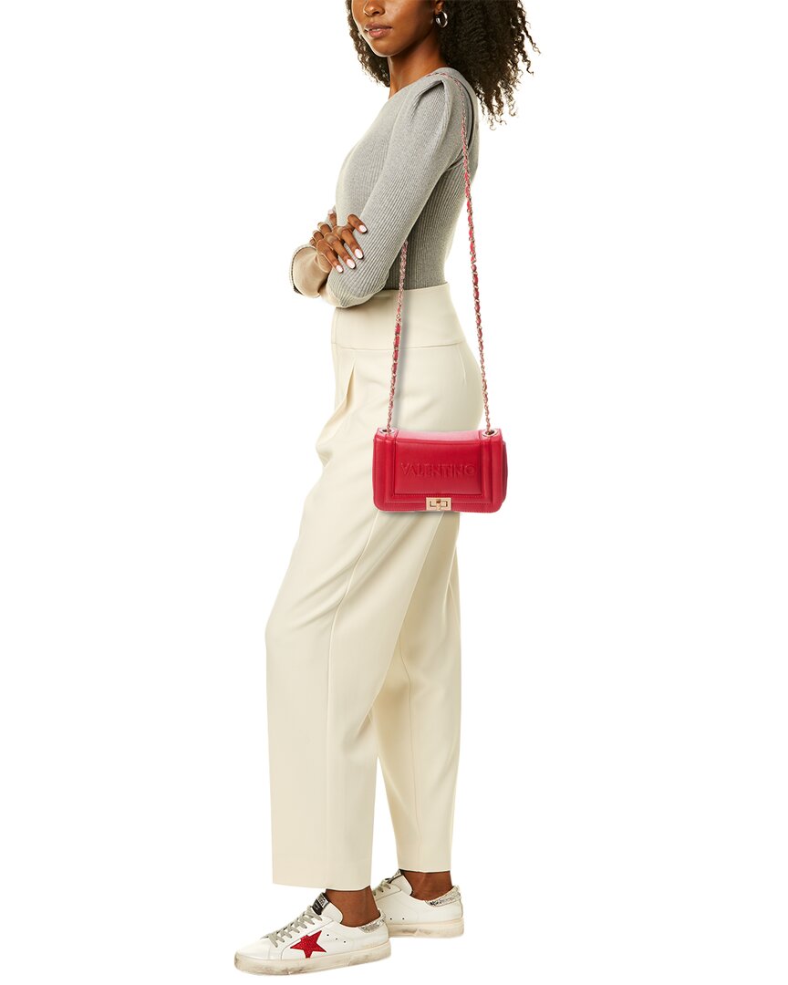 Valentino By Mario Valentino Beatriz Embossed Leather Shoulder Bag