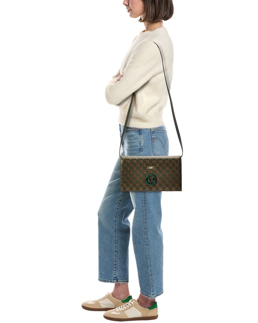 Valentino By Mario Valentino Lena Monogram Leather Shoulder Bag