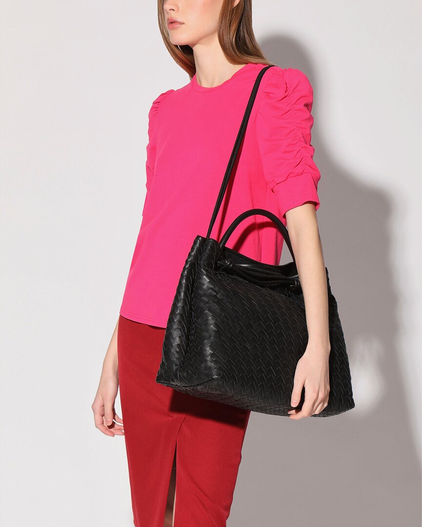 Walter Baker Walter Baker Hazel Large Leather Tote, Black