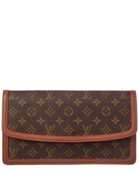 Louis Vuitton Louis Vuitton Brown Monogram Coated Canvas Pochette Dame Gm (Authentic