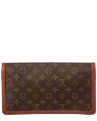 Louis Vuitton Louis Vuitton Brown Monogram Coated Canvas Pochette Dame Gm (Authentic
