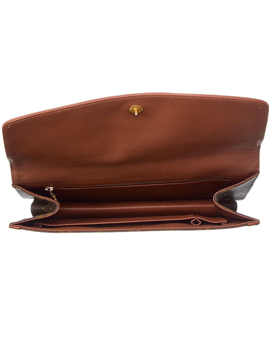 Louis Vuitton Louis Vuitton Brown Monogram Coated Canvas Pochette Dame Gm (Authentic