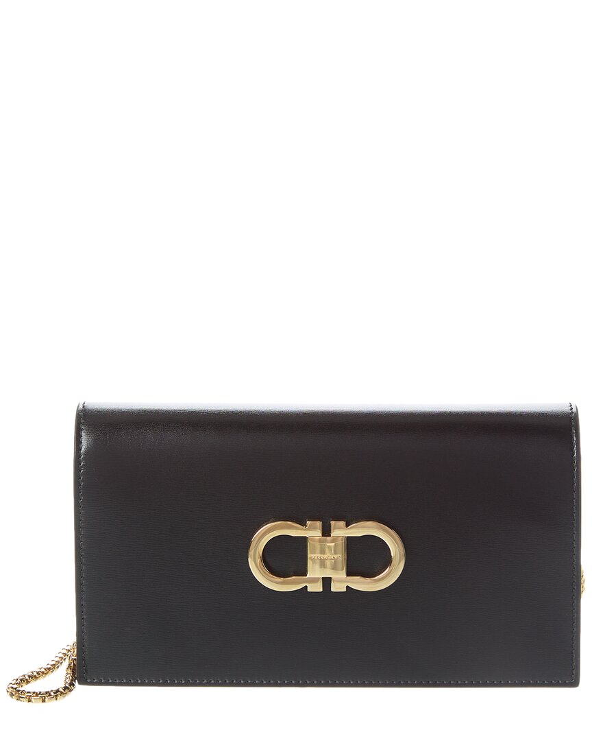 Ferragamo Ferragamo Double Gancini Leather Mini Bag