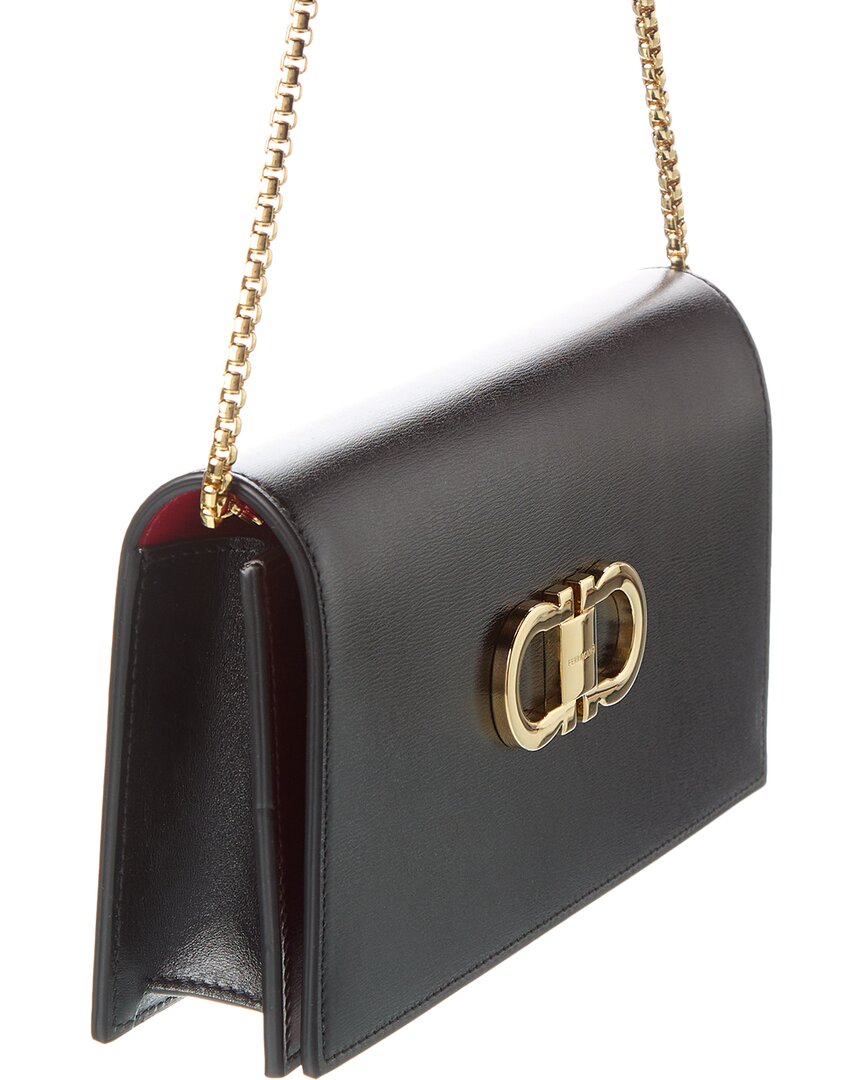 Ferragamo Ferragamo Double Gancini Leather Mini Bag