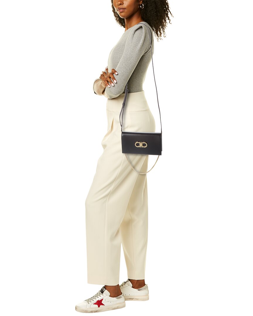 Ferragamo Ferragamo Double Gancini Leather Mini Bag
