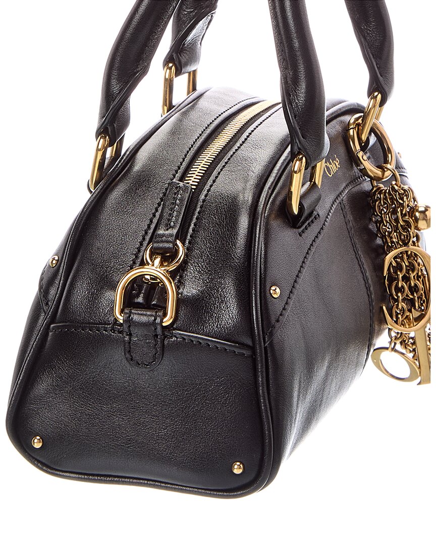 Chloé Chloé Small Leather Bowling Bag