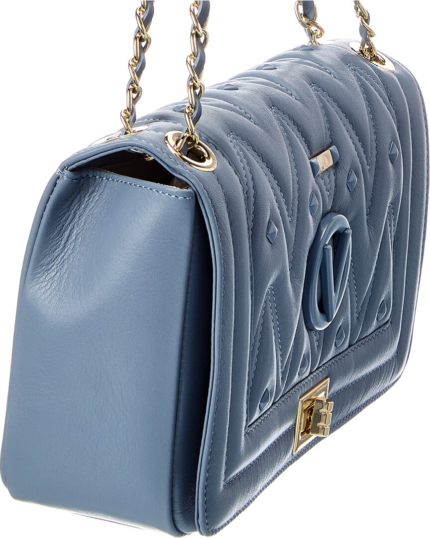 Valentino By Mario Valentino Alice Diamond Leather Shoulder Bag