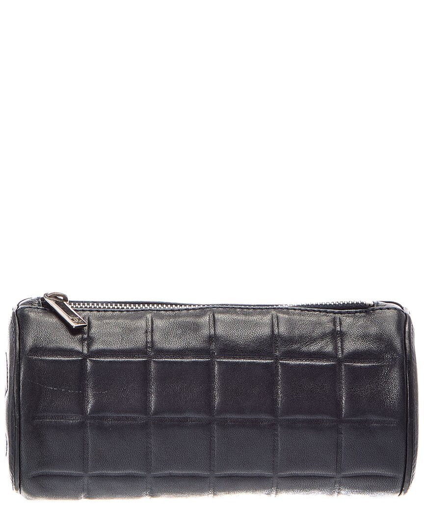 Chanel Chanel Black Quilted Lambskin Leather Chocolate Bar (Authentic Pre-Loved)