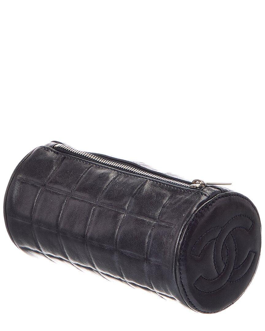 Chanel Chanel Black Quilted Lambskin Leather Chocolate Bar (Authentic Pre-Loved)
