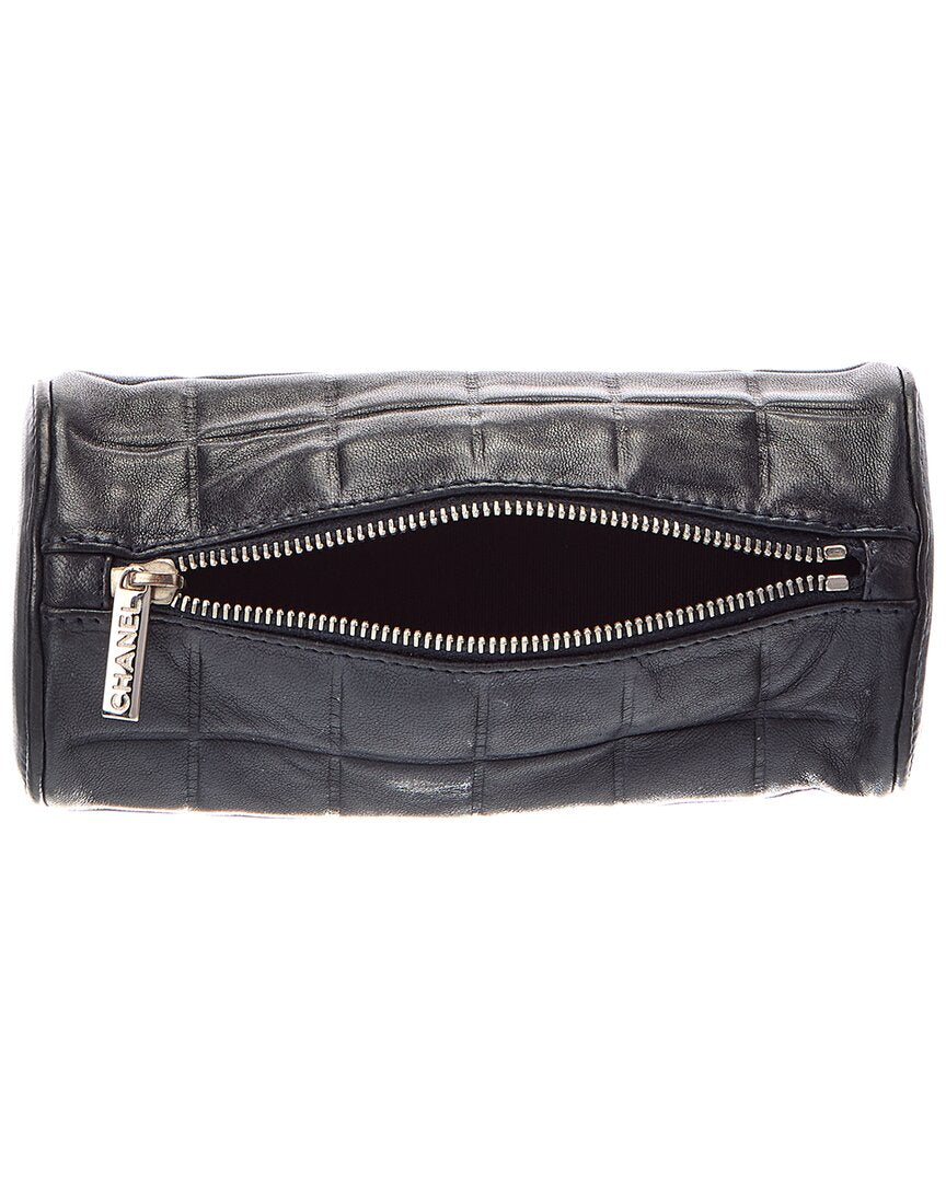 Chanel Chanel Black Quilted Lambskin Leather Chocolate Bar (Authentic Pre-Loved)
