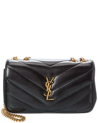 Saint Laurent Saint Laurent Loulou Small Leather Shoulder Bag
