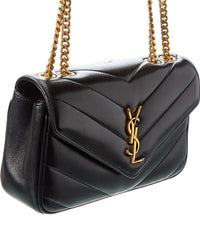 Saint Laurent Saint Laurent Loulou Small Leather Shoulder Bag