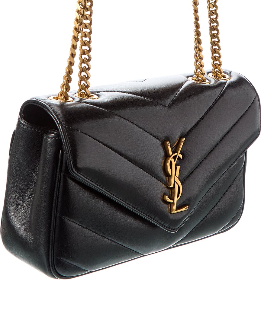 Saint Laurent Saint Laurent Loulou Small Leather Shoulder Bag