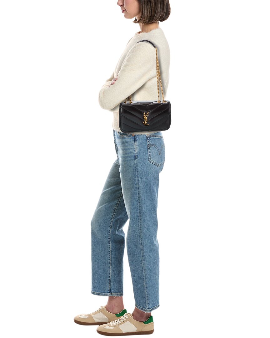 Saint Laurent Saint Laurent Loulou Small Leather Shoulder Bag