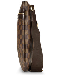 Louis Vuitton Louis Vuitton Brown Damier Ebene & Leather Pochette Bosphore (Authentic