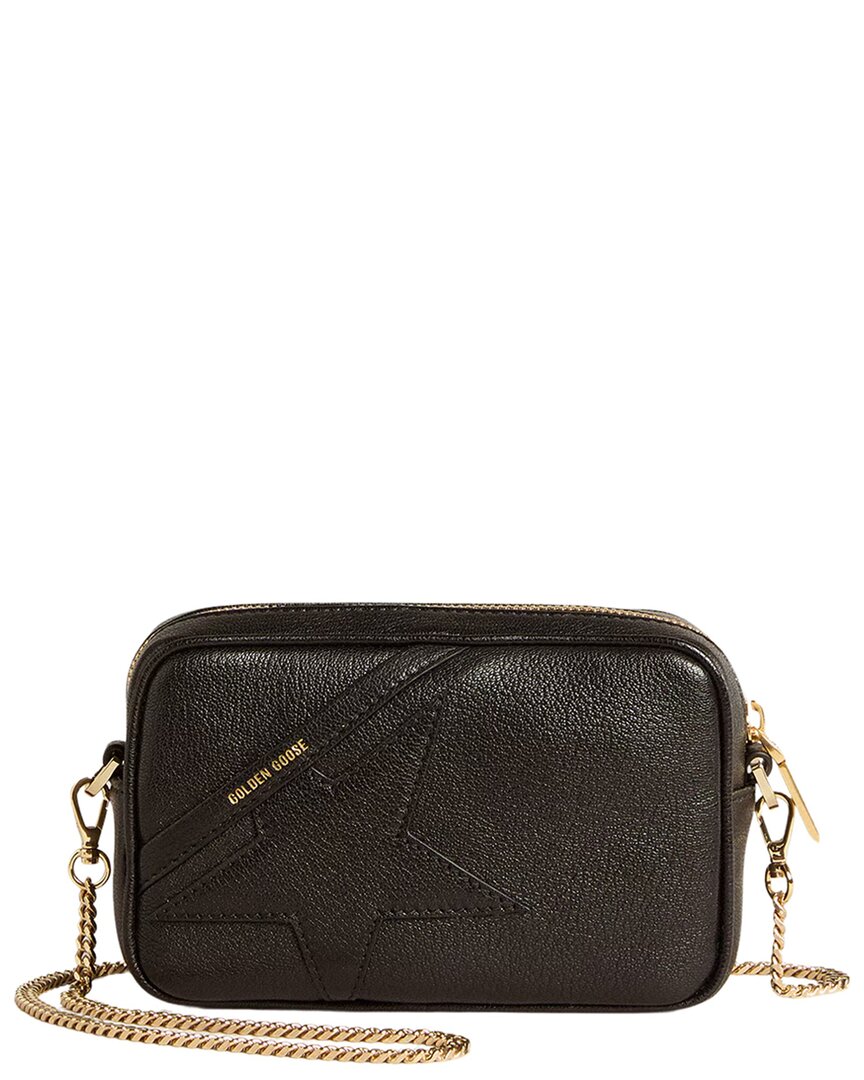 Golden Goose Mini Star Bag Goat Leather Crossbody ONE SIZE Black