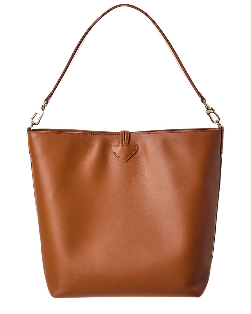 Longchamp Le Roseau Leather Shoulder Bag