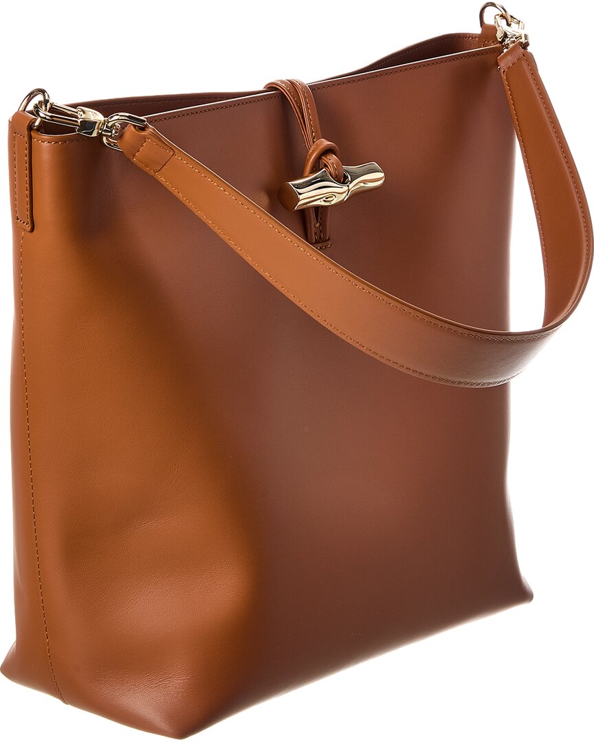 Longchamp Le Roseau Leather Shoulder Bag