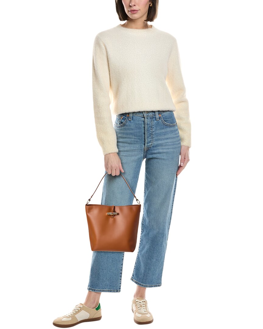 Longchamp Le Roseau Leather Shoulder Bag