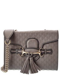 Gucci Gucci Grey Guccissima Emily Crossbody Bag (Authentic Pre-Loved)
