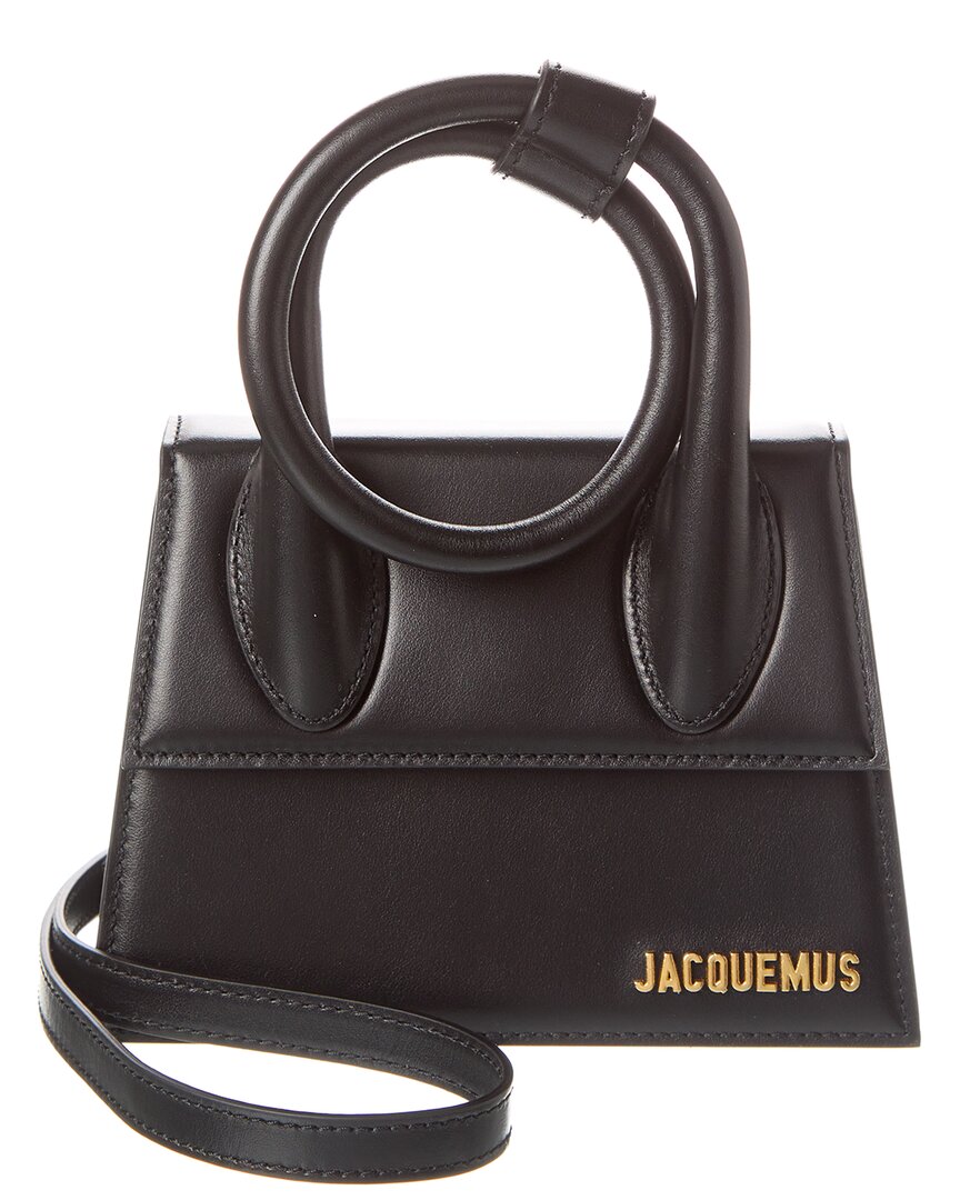 Jacquemus Le Chiquito Noeud Leather Shoulder Bag ONE SIZE Black