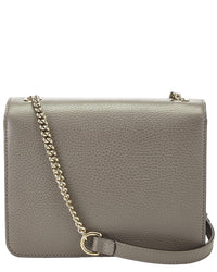 Gucci Gucci Grey Leather Interlocking Crossbody (Authentic Pre-Loved)