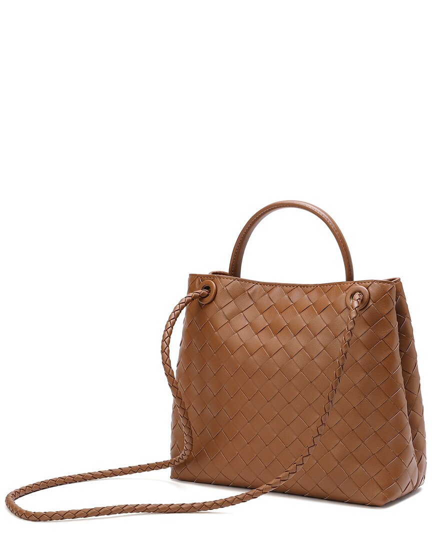 Tiffany & Fred Paris Woven Leather Top Handle Bag