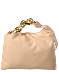 Tiffany & Fred Paris Soft Leather Golden Buckle Leather Hobo Bag