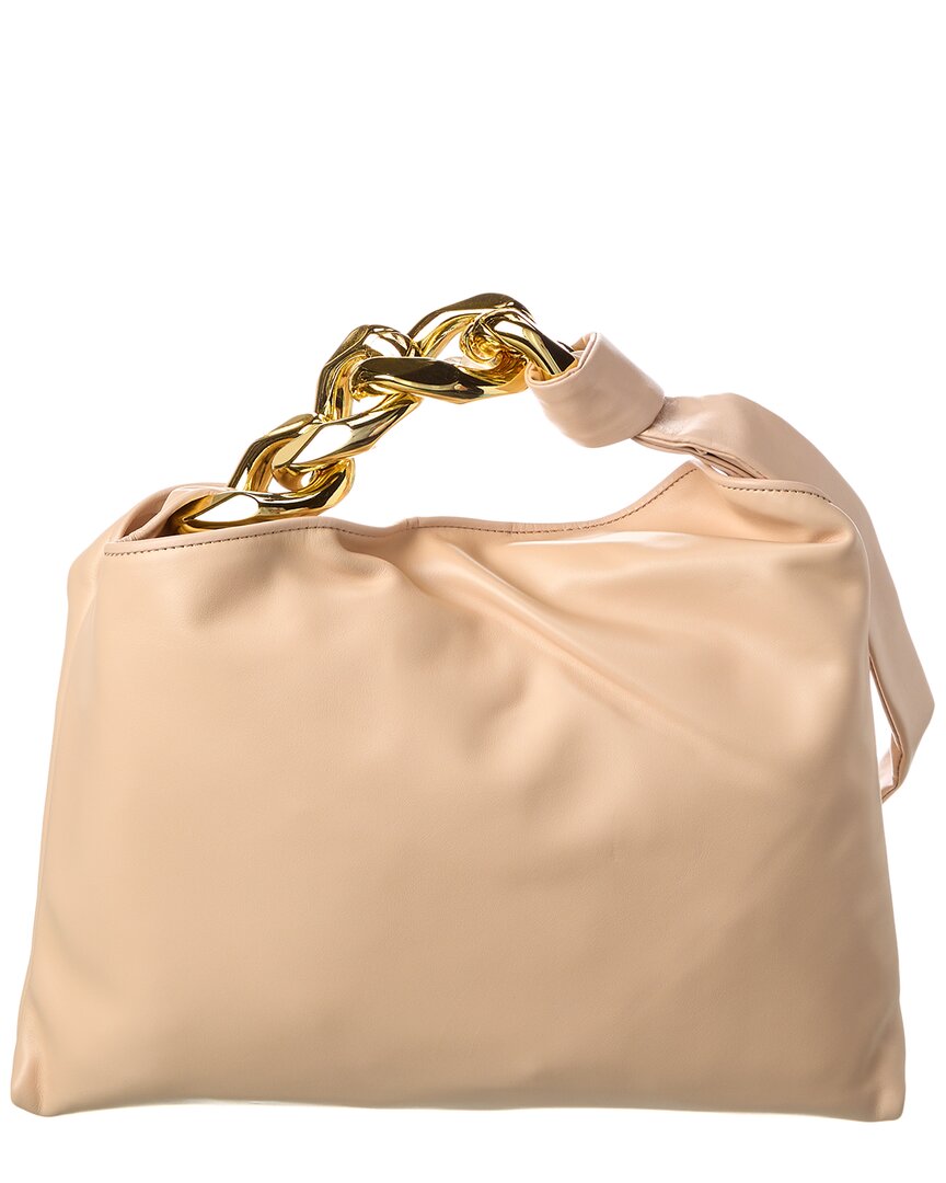 Tiffany & Fred Paris Soft Leather Golden Buckle Leather Hobo Bag