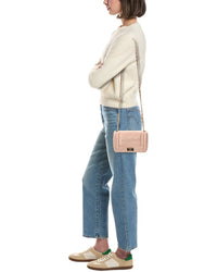 Valentino By Mario Valentino Beatriz Embossed Leather Shoulder Bag