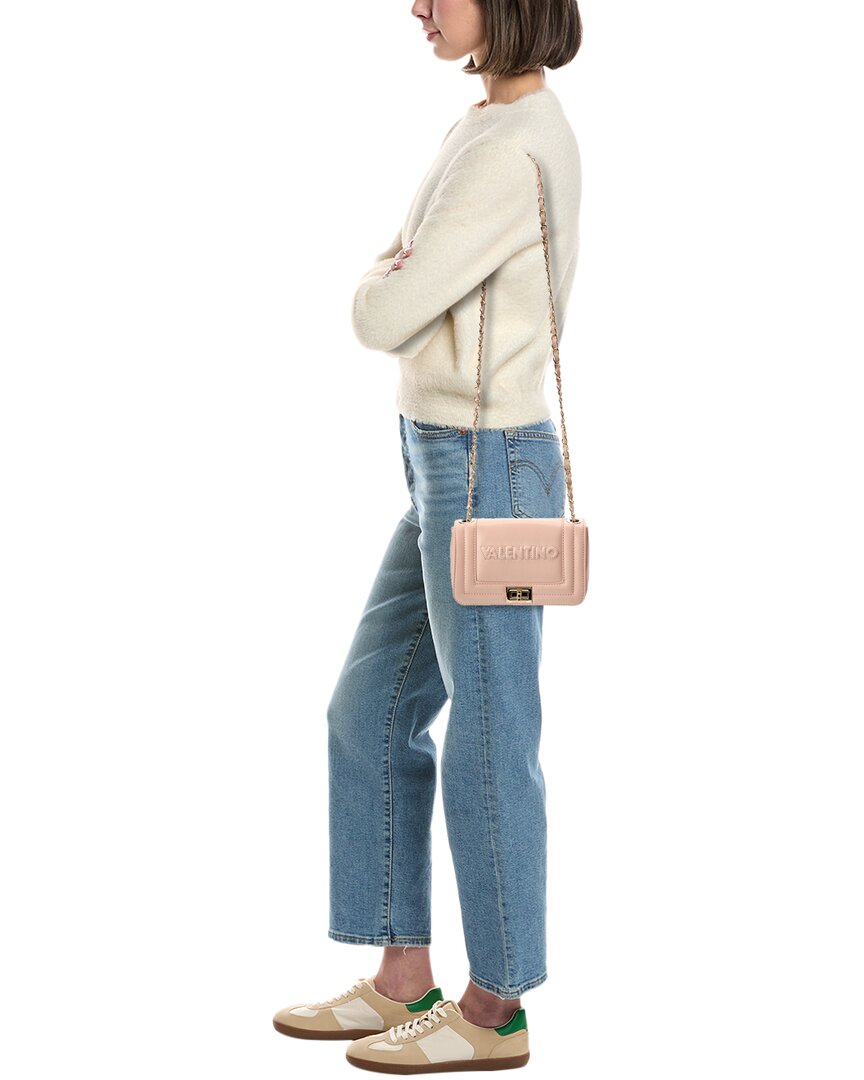 Valentino By Mario Valentino Beatriz Embossed Leather Shoulder Bag