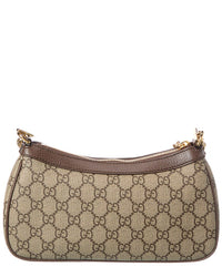 Gucci Gucci Ophidia Gg Small Canvas & Leather Shoulder Bag