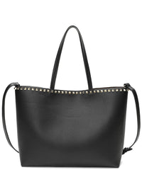 Tiffany & Fred Paris Top-Grained Leather Tote ONE SIZE Black