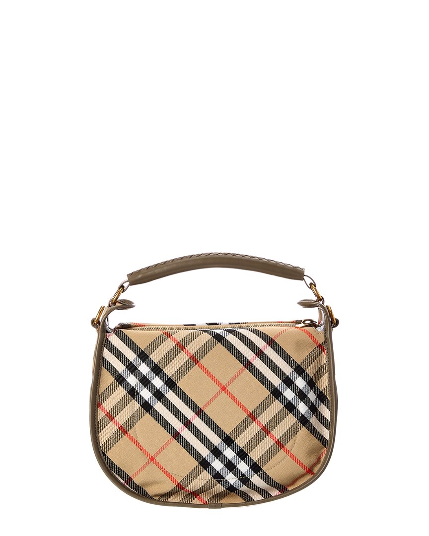 Burberry Burberry B Clip Canvas & Leather Shoulder Bag