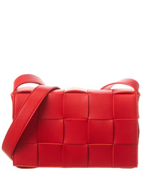 Bottega Veneta Bottega Veneta Cassette Maxi Intrecciato Leather Crossbody