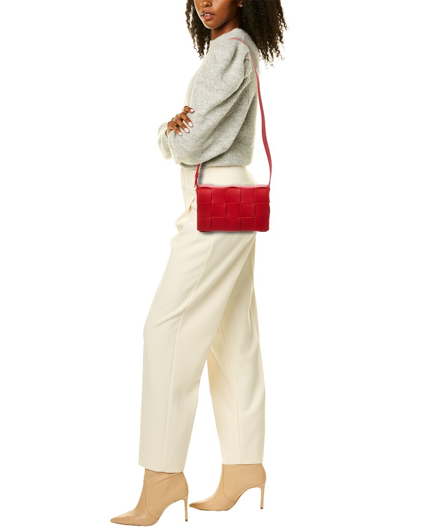 Bottega Veneta Bottega Veneta Cassette Maxi Intrecciato Leather Crossbody