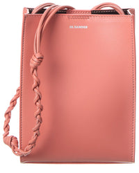 Jil Sander Tangle Small Leather Shoulder Bag Pink ONE SIZE