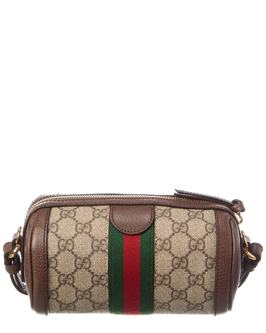 Gucci Ophidia Mini Gg Supreme Canvas & Leather Shoulder Bag