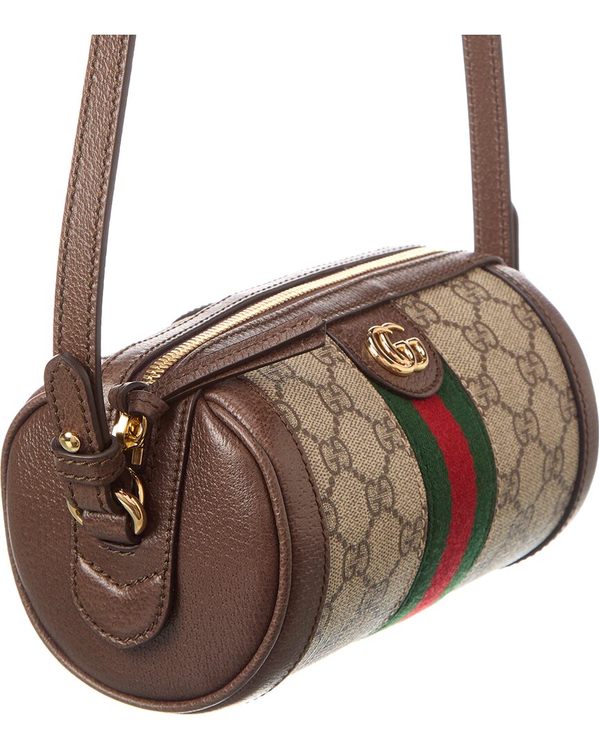 Gucci Ophidia Mini Gg Supreme Canvas & Leather Shoulder Bag