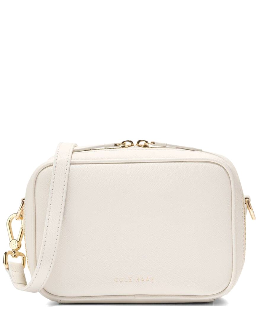 Cole Haan Go Anywhere Leather Camera Bag ONE SIZE White