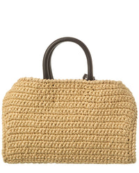 Ferragamo Ferragamo Hug Mini Leather-Trim Shoulder Bag, Beige