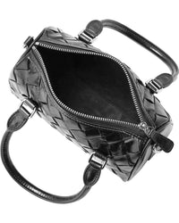Tiffany & Fred Paris Hand-Woven Leather Bowling Bag