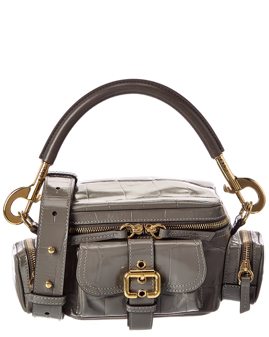 Chloé Chloé Croc-Embossed Shoulder Bag