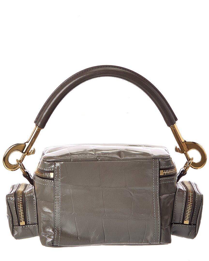 Chloé Chloé Croc-Embossed Shoulder Bag