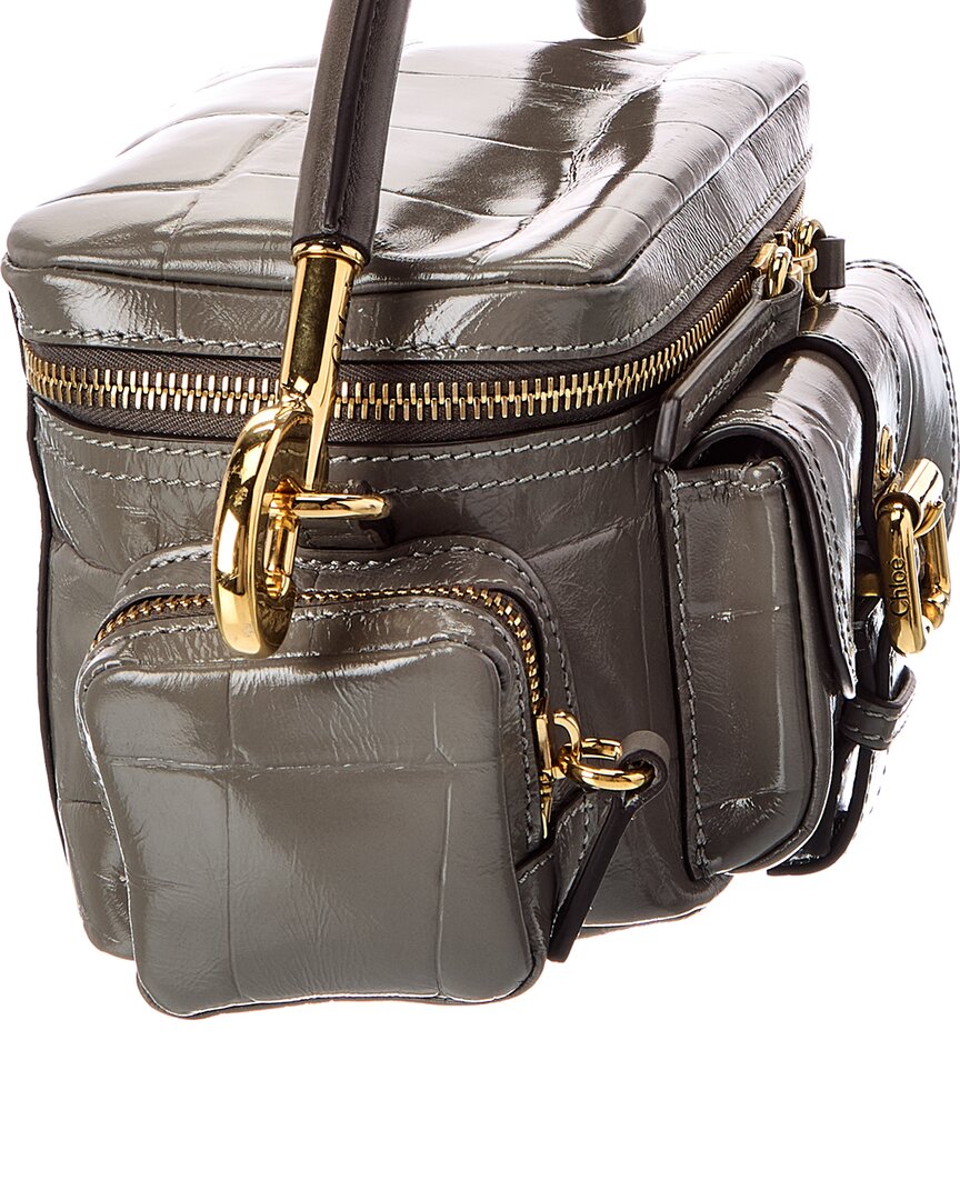 Chloé Chloé Croc-Embossed Shoulder Bag